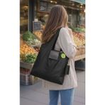 Loopsi Capsule Şık Katlanabilir Alışveriş ve Market Çantası - Siyah