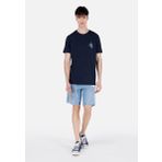 Loose Straight Fit Orta Bel Erkek Siyah Jean Şort