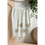 Loova Home Collection Peştemalyaprak Desen - Beyaz - 100 x 170 cm