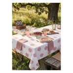 L'Opaline Tek Kullanımlık Kağıt (16 ADET) Masa Örtüsü 100x150 cm Çiçek Desenli Doğum Günü, Nişan, Söz, Baby Shower, Piknik, Parti, Bahçe, Balkon, Organizasyon Sofra Örtüsü