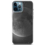 Lopard Apple iPhone 12 Pro Max Kılıf Orijinal Seri Moon 30 Ay Zoom Kenarları Şeffaf Kapak Kirli Beyaz ile uyumlu