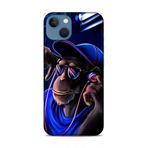 Lopard Apple iPhone 13 Kılıf Caliburn 20 Maymun Mavi Renkli Kılıf ile uyumlu