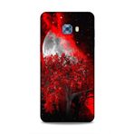 Lopard Samsung Galaxy C5 Pro Milce Hifi 20 Mistik Kızıl Alev Renkli Kılıf ile uyumlu