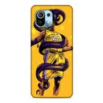 Lopard Xiaomi Mi 11 Kılıf Basketbolcular 6 Kobe 24 Sarı Koruyucu Kapak ile uyumlu