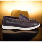 Lopy Hakiki Deri Maskülen Kadın Loafer Kahverengi 39
