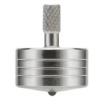 LOQATIDIS Mini metal topaç, Kill Time stresi azaltır ADHD oyuncakları, mükemmel denge, 304 paslanmaz çelikten sağlam bir bloktan hassas CNC işleme (gümüş Stil 4)