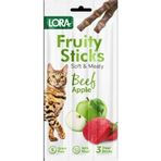 Lora 3x5 gr Fruity Sticks Biftekli ve Elmalı Kedi Ödülü