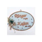 Lora Davet Bebek kapı süsü, Hastane kapı süsü, Duvar süsü, Bebek çelengi (1 Adet) Mavi - 36224