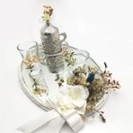 Lora Davet Damat Kahve Fincan Takımı Oval (1 Adet) Gümüş - 54171