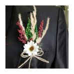 Lora Davet Damat ve Arkadaşları için Yaka çiçeği - Çok Renkli 54625