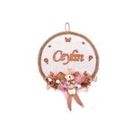Lora Davet Kız Bebek kapı süsü, Hastane kapı süsü, Duvar süsü (1 Adet) Pembe - 36103