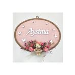 Lora Davet Kız Bebek kapı süsü, Hastane kapı süsü, Duvar süsü (1 Adet) Pembe - 36203