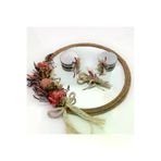 Lora Davet TYC00148251741 Söz Nişan Yüzük Tepsisi Yuvarlak (1 Adet) Pembe 54064