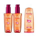 L'Oréal Paris Elseve Dream Long Mükemmel Düz Pürüzsüzleştirici Serum 2'li Set & Saç Bakım Kremi 175ml