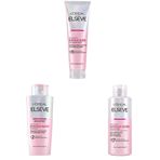 L’Oréal Paris Elseve Glycolic Gloss Parlaklık Veren Saç Bakım Rutini Seti: Şampuan, Saç Kremi, Bakım Spreyi