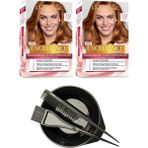 L'Oréal Paris Excellence 7.43 2 Adet Saç Boyası+Saç Boyama Seti