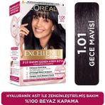 L'Oréal Paris Excellence Creme 1.01 Derin Gece Mavisi Krem Saç Boyası 99 ml Uzun Süre Kalıcı Renk