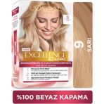 L'Oréal Paris Excellence Creme 9 Sarı Krem Saç Boyası %100 Beyaz Kapama ile Zenginleştirilmiş Bakım - Çok Açık Dore