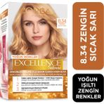 L'Oréal Paris Excellence Intense 8.34 Zengin Sıcak Sarı Saç Boyası