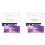 L'Oréal Paris Kolajen Bakımı Kırışıklık Karşıtı Krem 2 x 50 ml Karma Ciltler İçin Özel Formül
