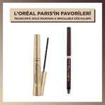 L'Oréal Paris Mascara Telescopic Black + ınfaillible Automatic Jel Göz Kalemi - Kahverengi - Brown