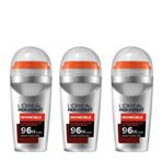 L'Oréal Paris Men 50 ml Expert Invinvible Anti Perspirant 3'lü Roll On