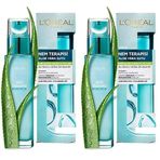 L'ORÉAL PARIS Nem Terapisi Aloe Vera Suyu, Nemlendirici ve Ferahlık Etkili Krem, Normalden Karmaya Ciltler 70 ml (2 paketi)
