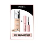L'Oréal Paris True Match Bakım Yapan Fondöten - 1.5n Nötr Alt Ton & Mini Paradise Maskara 4.7 Ml pkttmbybnnmpm-9943