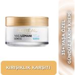 L'Oréal Paris Yaş Uzmanı 35+ İnce Çizgi Görünümünü Azaltan & Cilde Canlı Görünüm Veren, Kırışıklık Karşıtı Krem 50ml