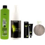 L'Oréal Professionnel Loreal Professionnel Loreal Inoa Krem Oksidan 30 Vol. %9 1000 Ml+Post Boyalı Saç Şampuanı 1500 Ml+No:9,1 Saç Boyası