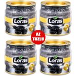 Loras Gemlik Siyah Zeytin Teneke Hiper 1400 gr 4'lü - 1,4 kg
