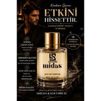 LoraShine Midas EDP 50 ml 'lı erkek parfümü – odunsu baharatlı, kalıcı koku