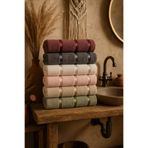Lorateks Harmoni Kutulu 6 adet 50*90 kadife havlu | Havlu & Havlu seti | Çeyiz Havlusu | Banyo Havlusu