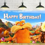 Lorax Arka Plan Parti Malzemeleri Dr Seuss Doğum Günü Tema Fotoğraf Arka Plan Lorax Afiş Doğum Günü Partisi Caketable Dekorasyon 5x3ft