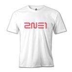Lord 2NE1 - Logo Beyaz Erkek T-shirt