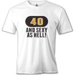 Lord T-Shirt 40 And Sexy Beyaz Erkek Tshirt - 2XL