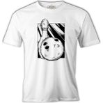 Lord T-Shirt A Bowling Pin And Ball Beyaz Erkek Tshirt