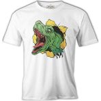 Lord T-Shirt A Dinosaur Tearing Up The Tshirt Beyaz Erkek Tshirt - 3XL