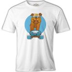 Lord T-Shirt A Dog On A Blue Skate Wearing Sunglasses Beyaz Erkek Tshirt - XL
