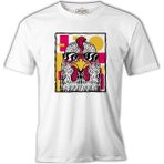 Lord T-Shirt A Rooster Wearing Sunglasses Beyaz Erkek Tshirt