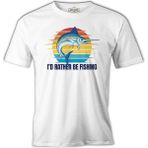 Lord T-Shirt A Swordfish With A I'd Rather Quote Beyaz Erkek Tshirt