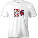 Lord T-Shirt Among Us - You Look Sus Beyaz Erkek Tshirt