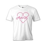 Lord T-Shirt Apink - Logo Kalp Beyaz Erkek T-shirt