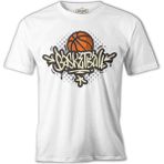 Lord T-Shirt Basketbol Star Beyaz Erkek Tshirt - 3XL