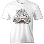 Lord T-Shirt Beyaz Leopar Beyaz Erkek T-Shirt