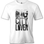 Lord T-Shirt Big City Lover Beyaz Erkek Tshirt - XXXL