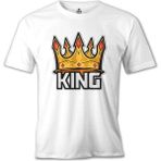 Lord T-Shirt Big Size King Beyaz Erkek Tshirt - XL