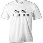 Lord T-Shirt Billie Eilish - Eyes Logo Beyaz Erkek Tshirt - 2XL