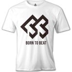 Lord T-Shirt Born To Beat - Logo Beyaz Erkek Tshirt - M