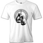 Lord T-Shirt Boxing - Eldiven Beyaz Erkek Tshirt - 2XL